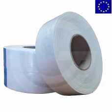 EPDM white cellular rubber strip | self adhesive | 2 x 40 mm | roll 10 meter